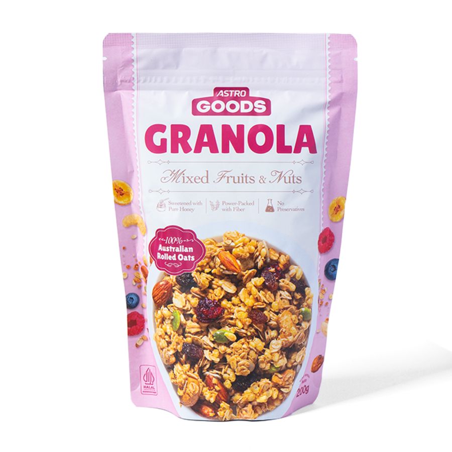 Granola Mix Fruits & Nuts Astro Goods 200gram