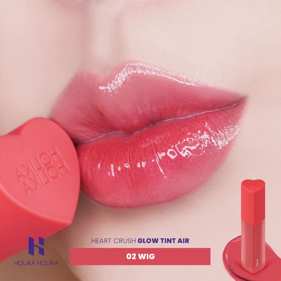 Holika Holika Heart Crush Glow 02 Wig Glossy Liptint 3gram