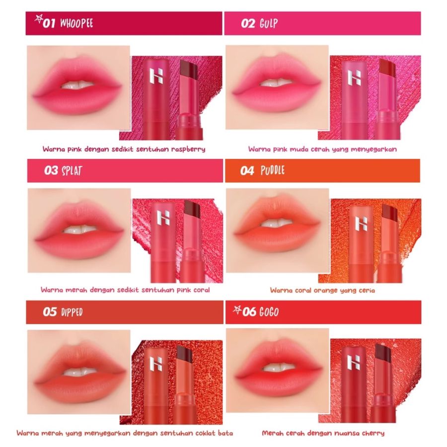 Holika Holika Water Vibe Tint 02 Gulp Lip Tint Stick 3gram