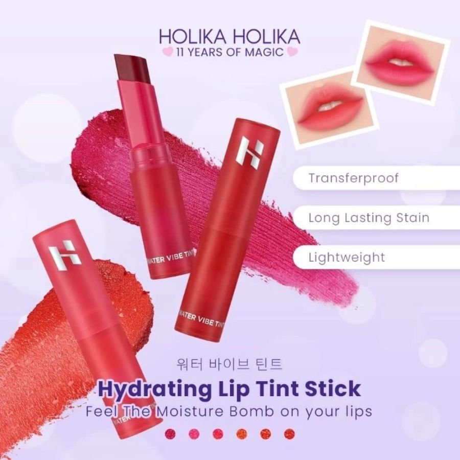 Holika Holika Water Vibe Tint 02 Gulp Lip Tint Stick 3gram