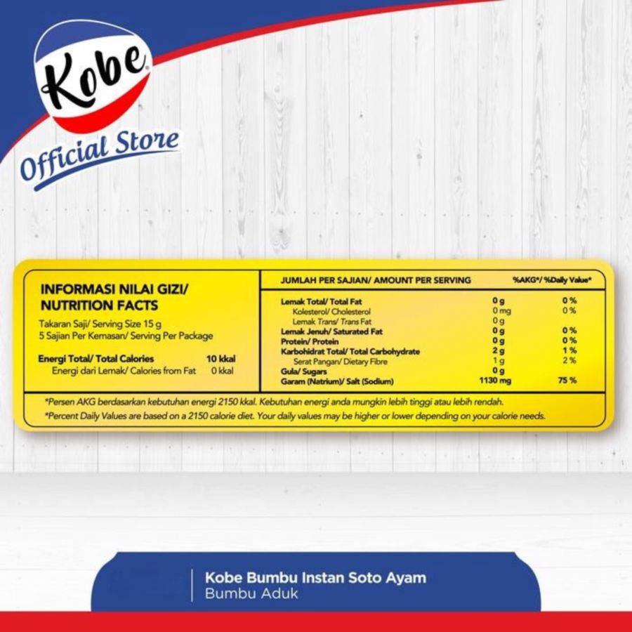 Kobe Selera Bumbu Soto Ayam 75gram