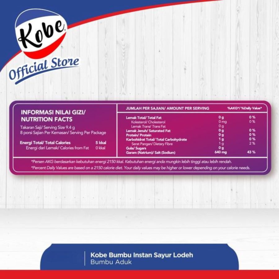Kobe Selera Bumbu Sayur Lodeh 75gram
