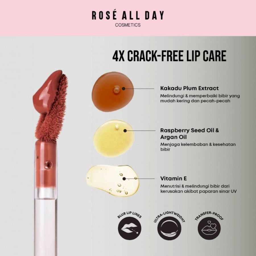 Rose All Day Lip Mousse Records Pop All Day Lip Cream 2gram