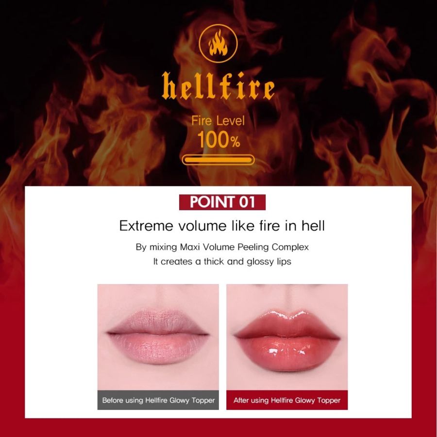 Holika Holika Devil's Lip Plumper 02 Hellfire Glowy Toper 3gram