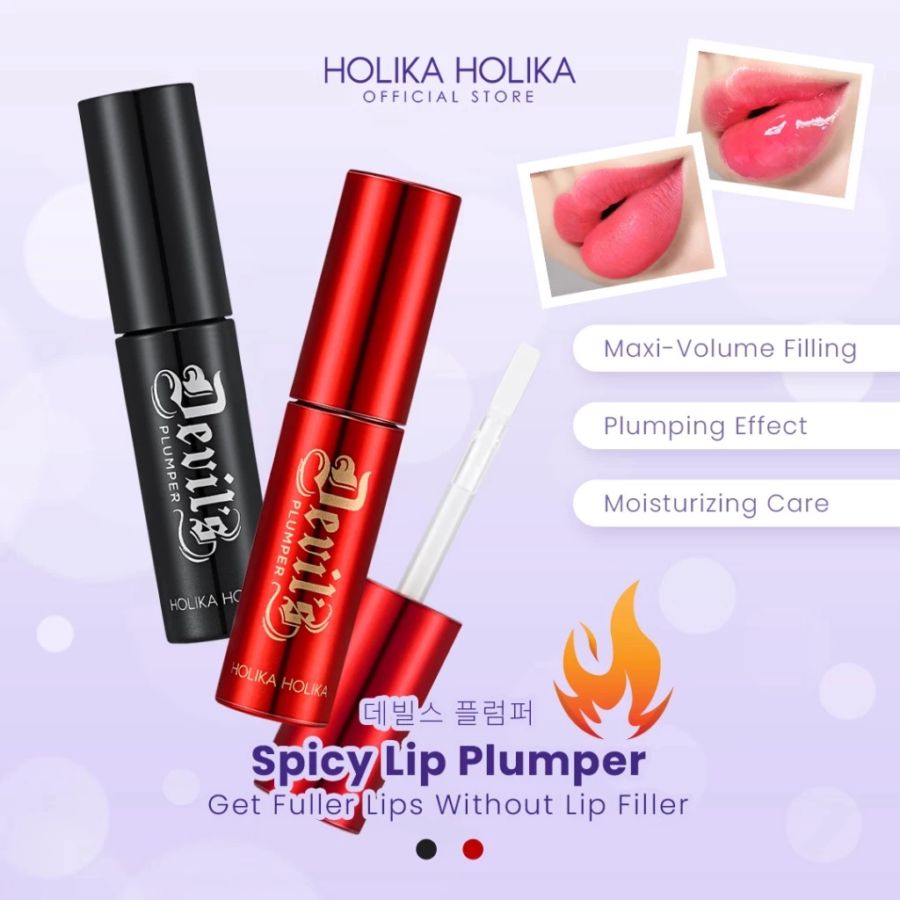 Holika Holika Devil's Lip Plumper 02 Hellfire Glowy Toper 3gram