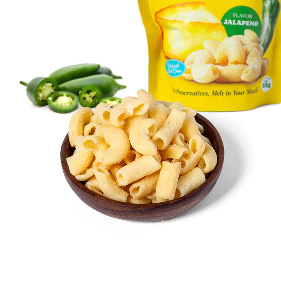 Cheesy Mac Bites Jalapeno Astro Goods 65gram