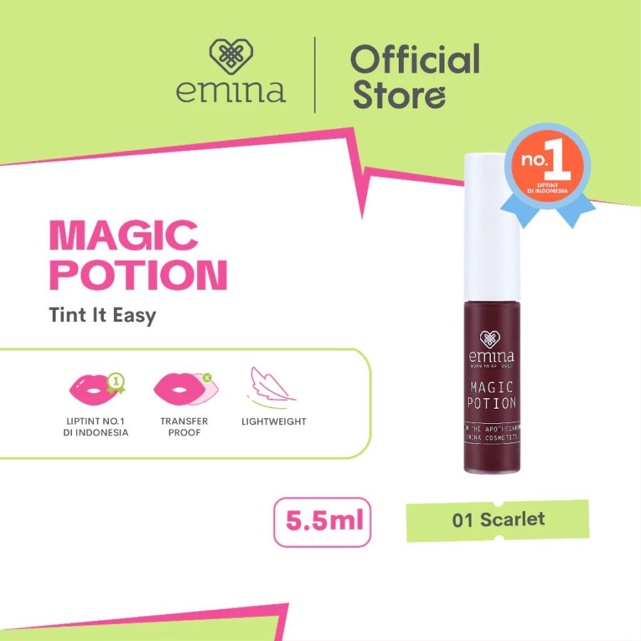 Emina Magic Potion 01 Scarlet Lip Tint 5ml