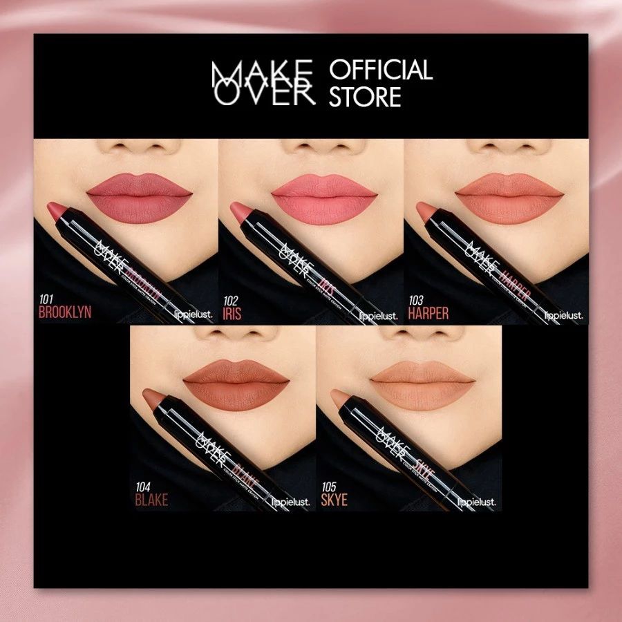 Make Over Color Stick Matte Crayon 105 Skye Lipstick 2gram