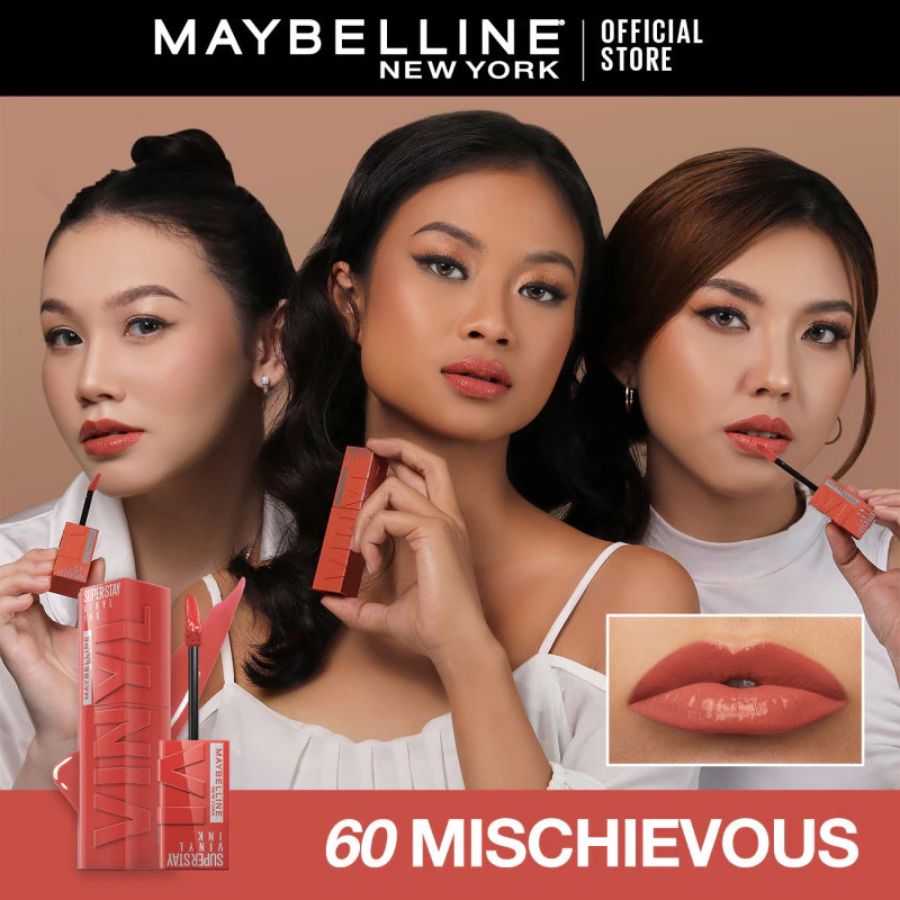 Maybelline Superstay Vinyl Ink 60 Mischievous Liquid Lipstick 4ml