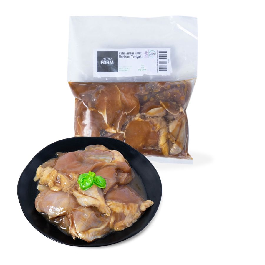 Paha Ayam Fillet Marinasi Teriyaki Astro Farm 450-550gram 1pcs
