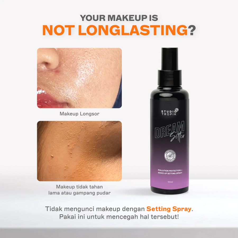 Studio Tropik Dreamsetter Soft-matte Pollution Protection Make-up Setting Spray Mini 30ml