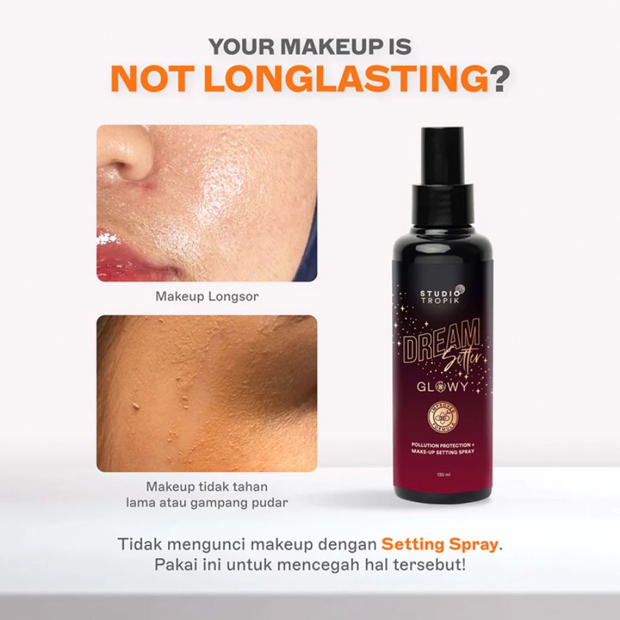 Studio Tropik Dreamsetter Glowy Pollution Protection Make-up Setting Spray 130ml
