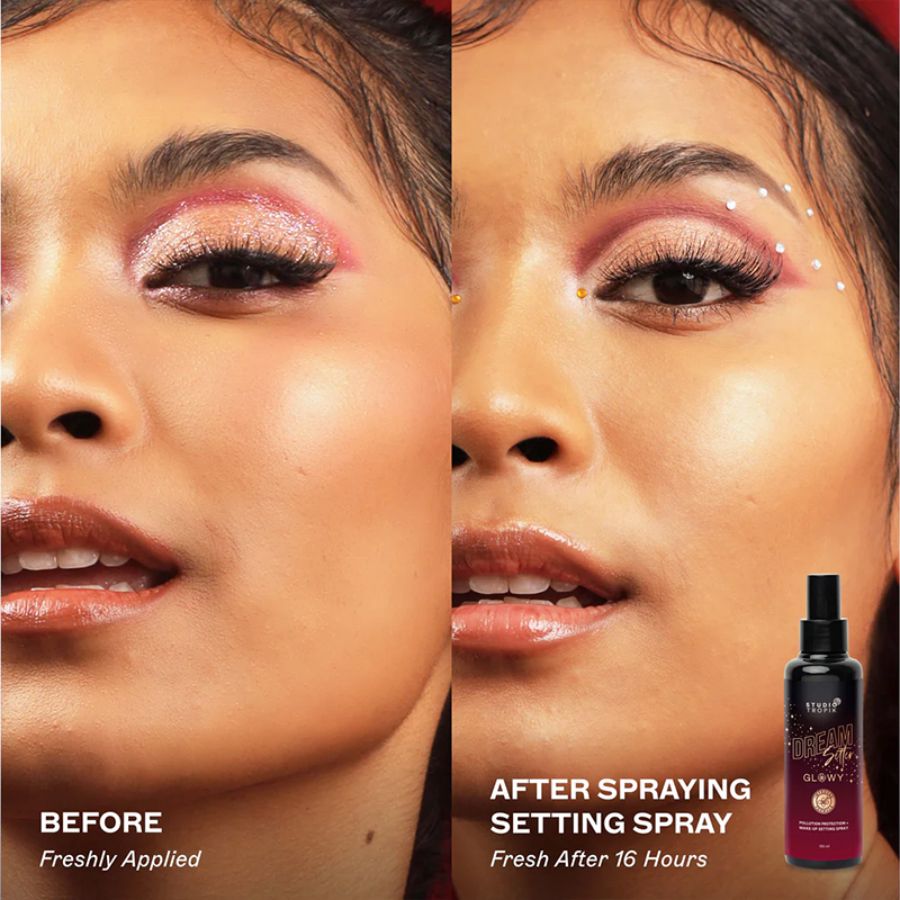 Studio Tropik Dreamsetter Glowy Pollution Protection Make-up Setting Spray 130ml