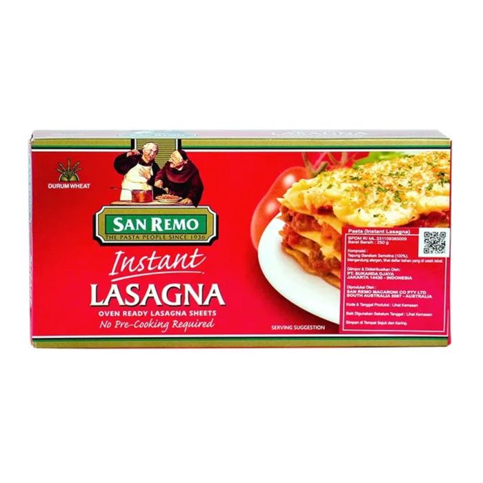 San Remo Lasagna Instant 103 Pasta