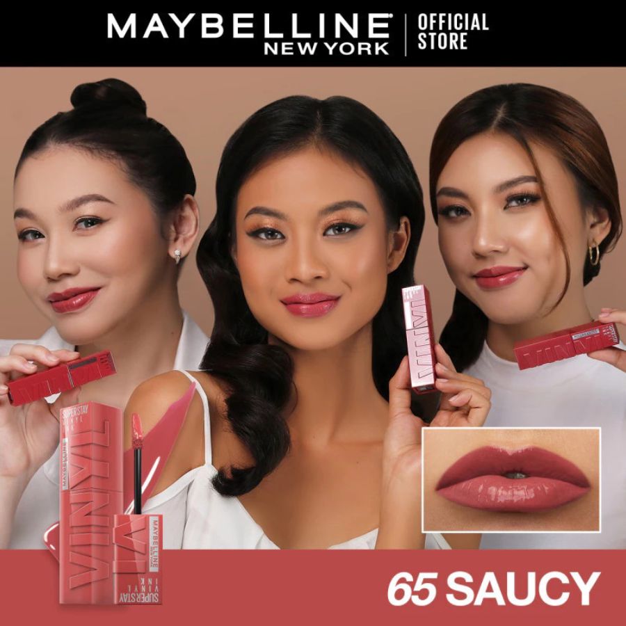 Maybelline Super Stay Vinyl Ink Saucy Lip Color Stick 4ml