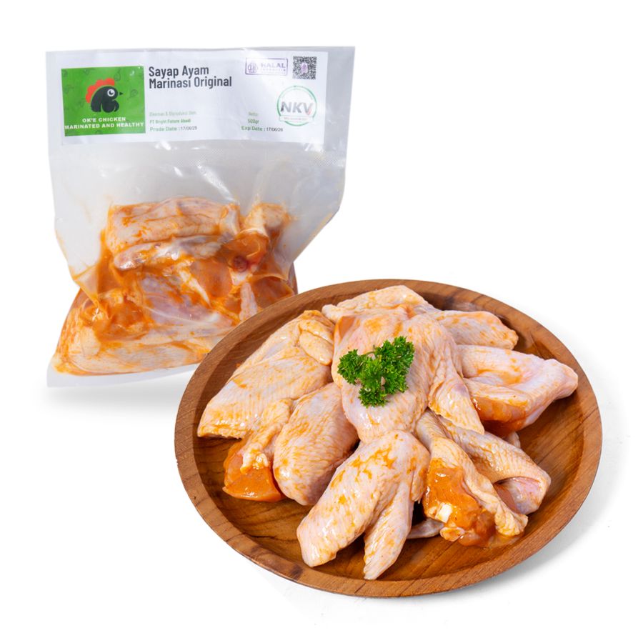 Sayap Ayam Marinasi Bumbu Original Oke Chicken 500gram