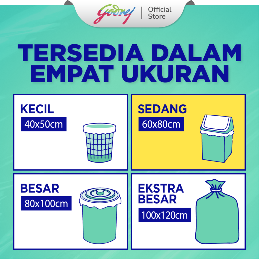 Klinpak Size 60 x 80 cm Kantong Sampah 12pcs