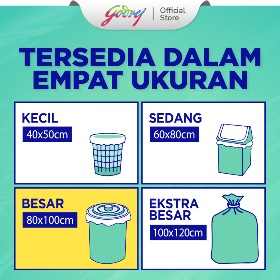Klinpak Size 80 x 100 cm Kantong Sampah 8pcs