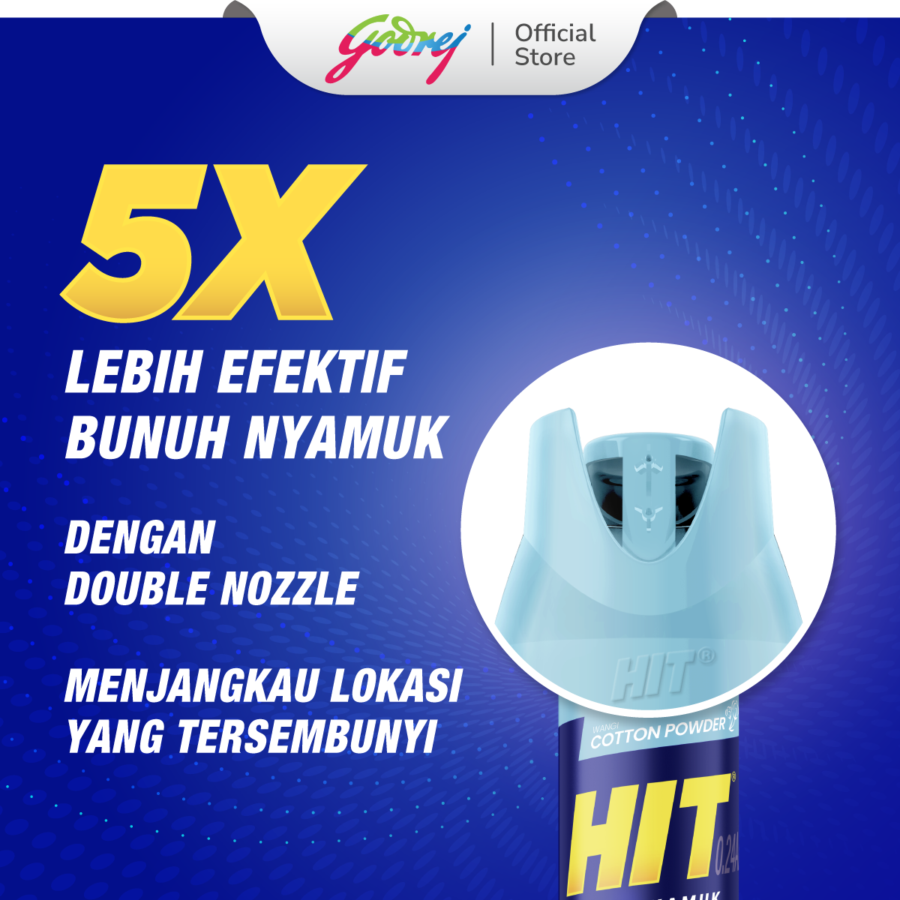 Hit Aerosol Cotton Powder Pembasmi Serangga 600ml