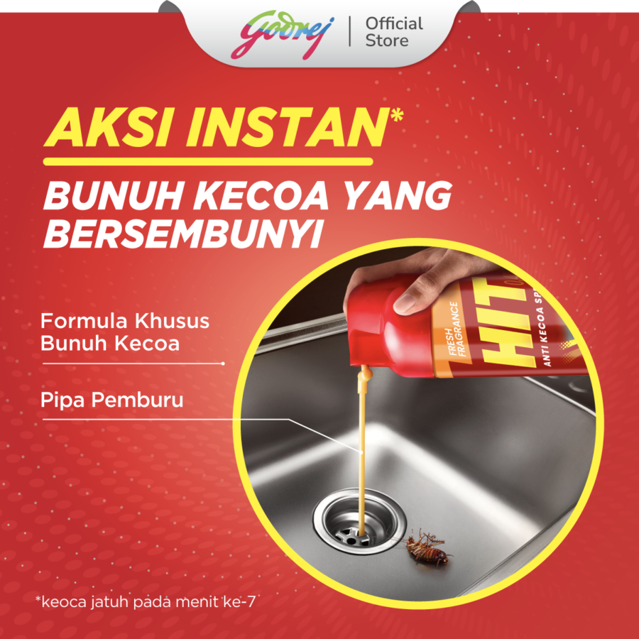 Hit Anti Kecoa Fresh Fragrance Pembasmi Serangga 150ml
