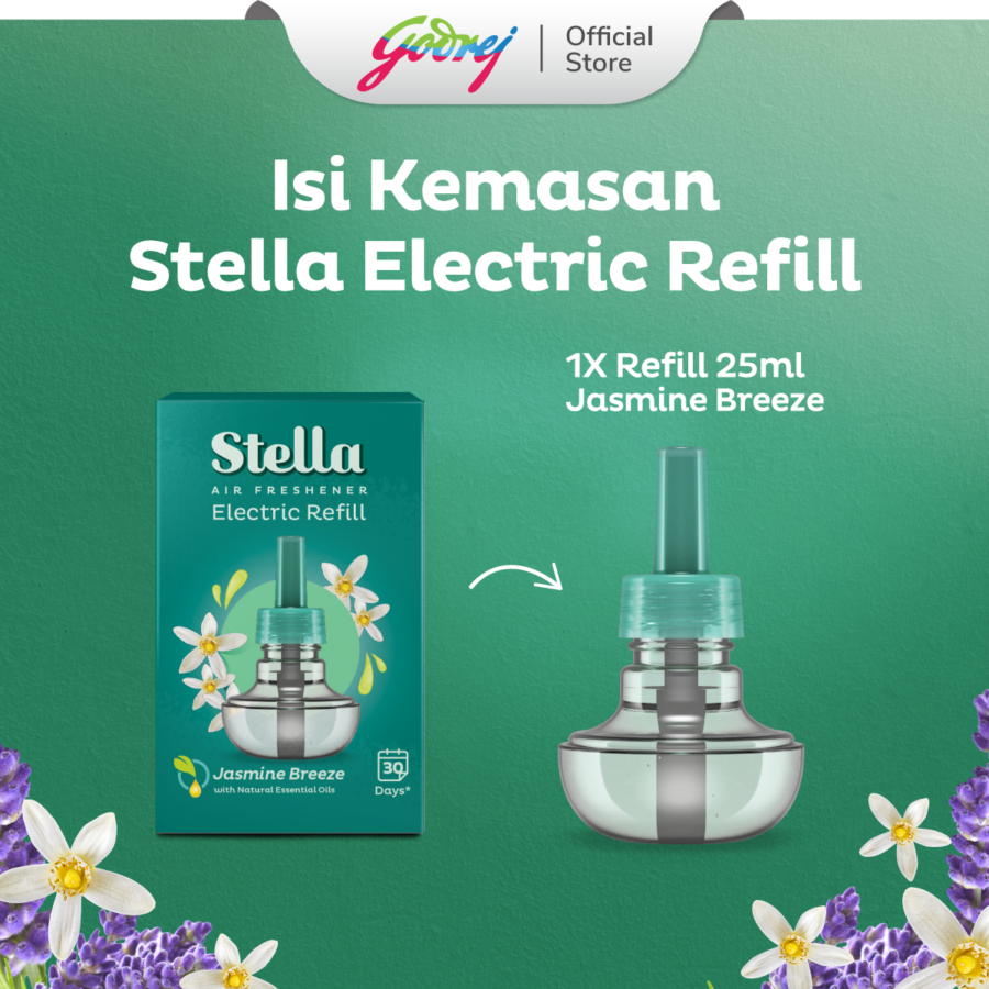 Stella Electric Jasmine Breeze Pengharum Ruangan Refill 25ml