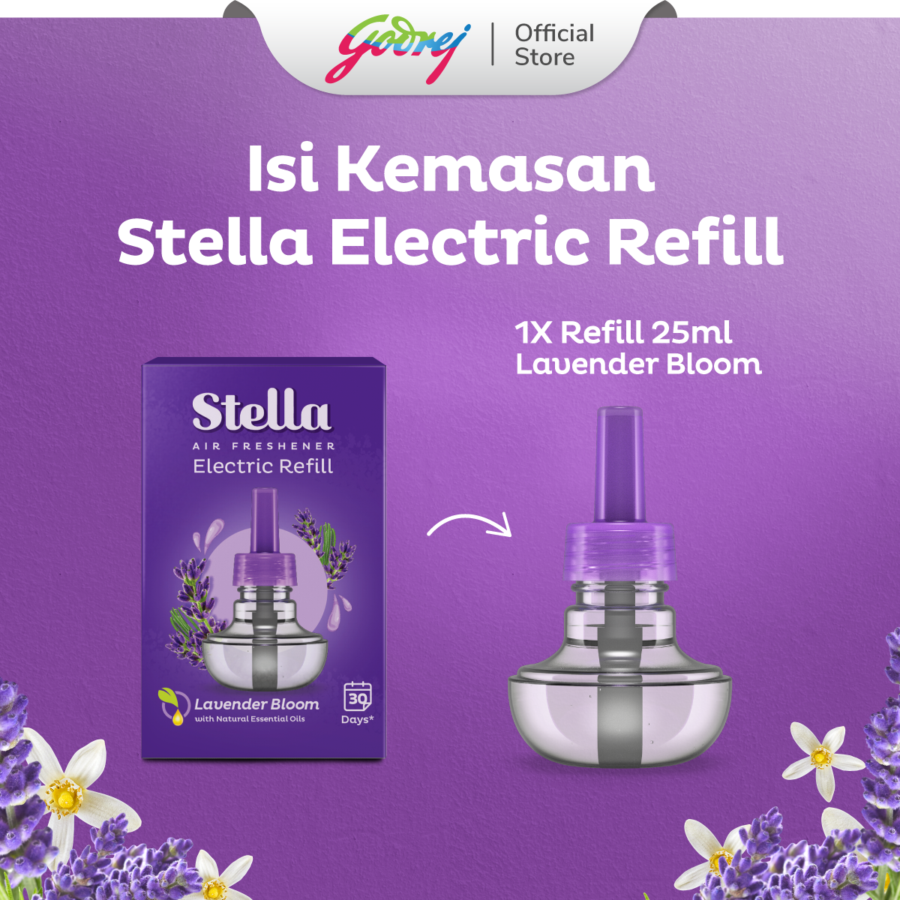Stella Electric Lavender Bloom Pengharum Ruangan Refill 25ml