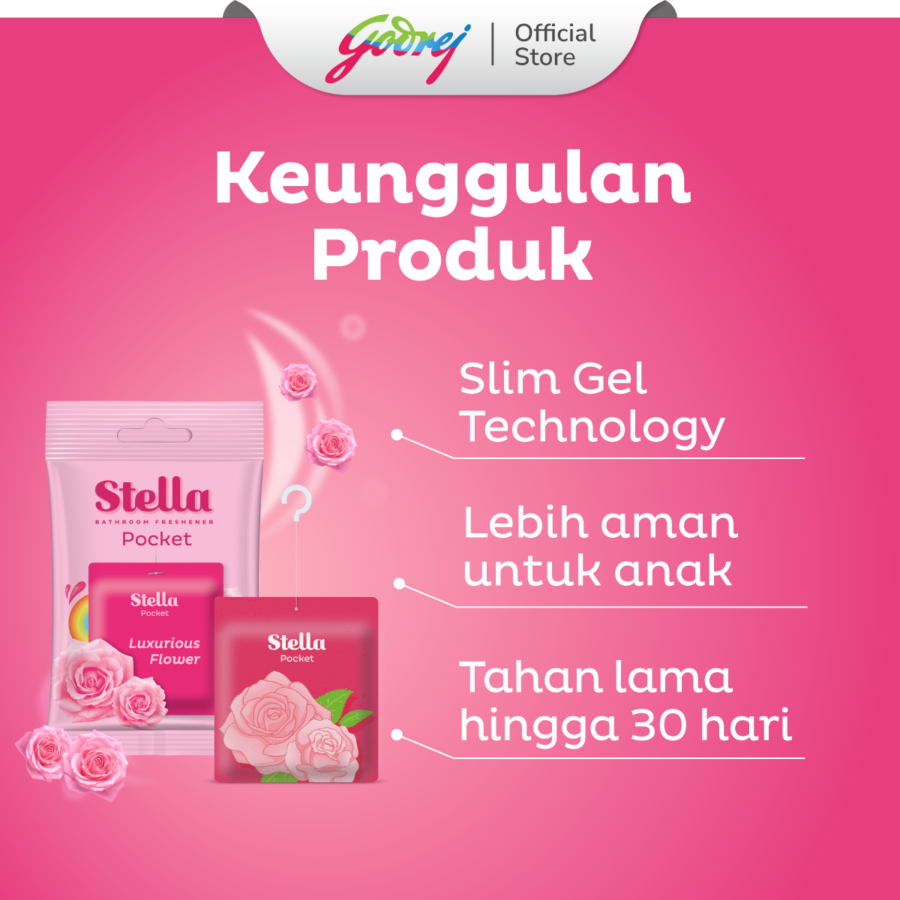 Stella Pocket Bathroom Luxurious Flower Pengharum Kamar Mandi 10gram