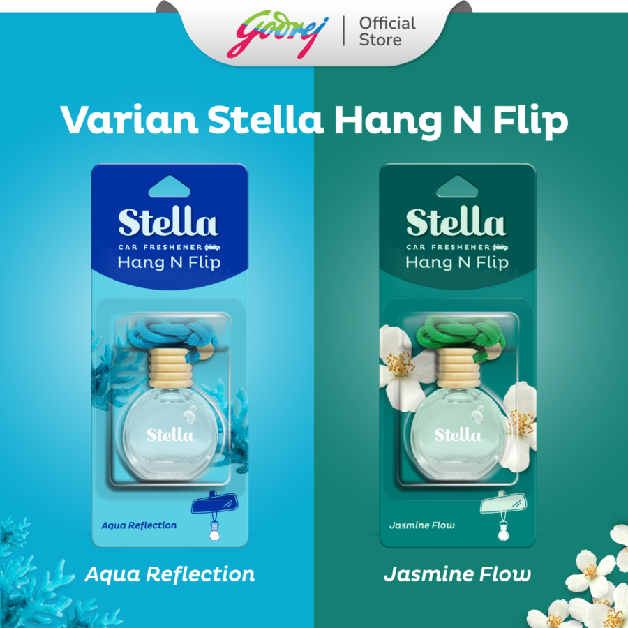 Stella Car Freshener Hang n Flip Jasmine Flow 9ml