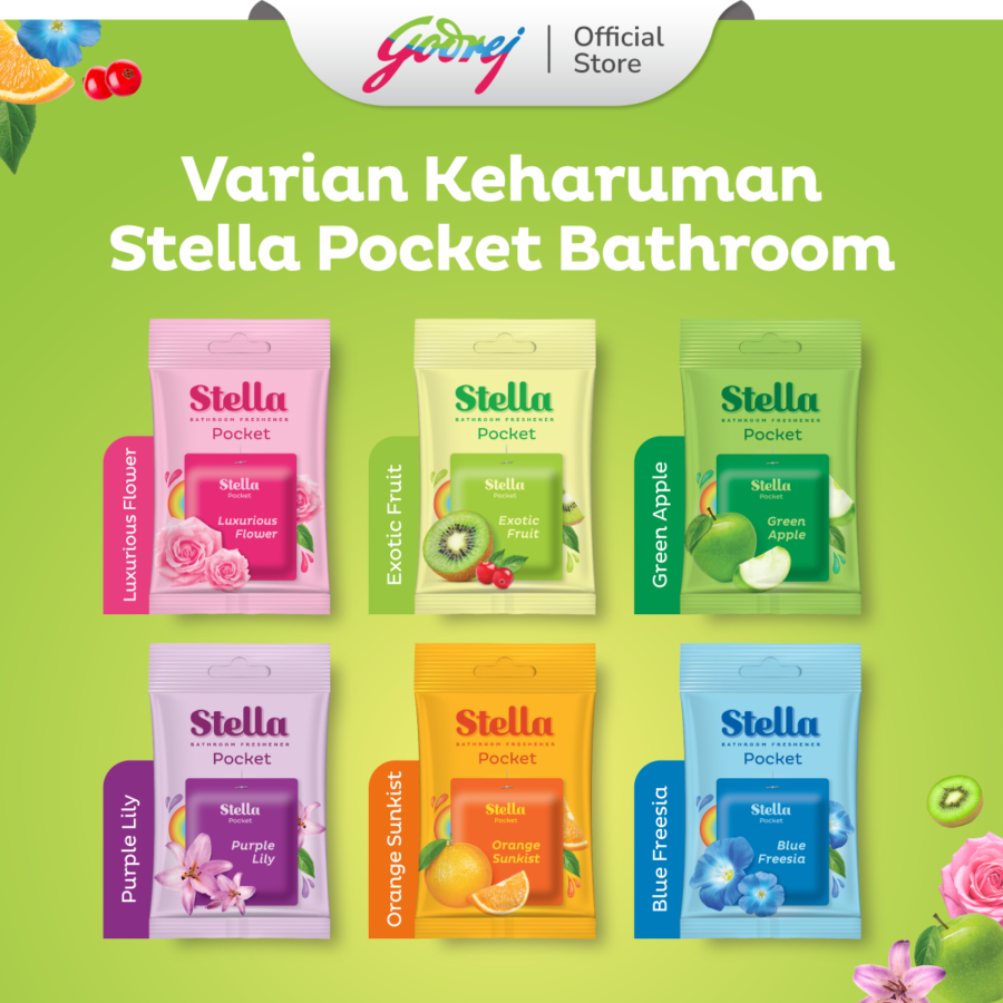 Stella Pocket Bathroom Exotic Fruits Pengharum Kamar Mandi 10gram