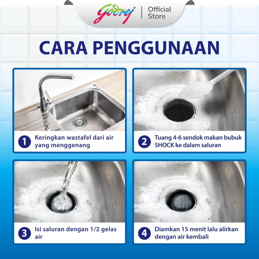 Shock Anti Sumbat Cairan Pembersih Lantai Botol 350gram