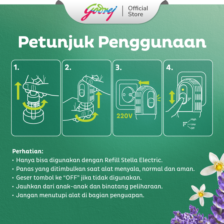 Stella Electric Lavender Bloom Pengharum Ruangan Refill 25ml