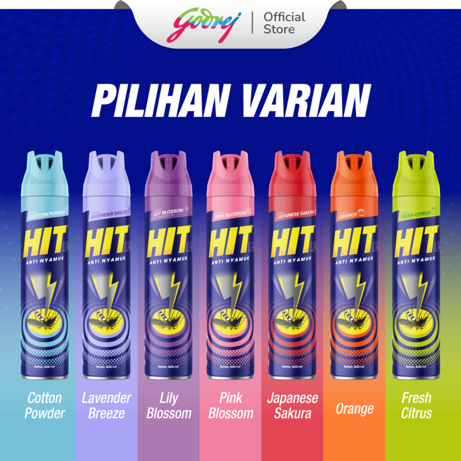 Hit Aerosol Cotton Powder Pembasmi Serangga 600ml