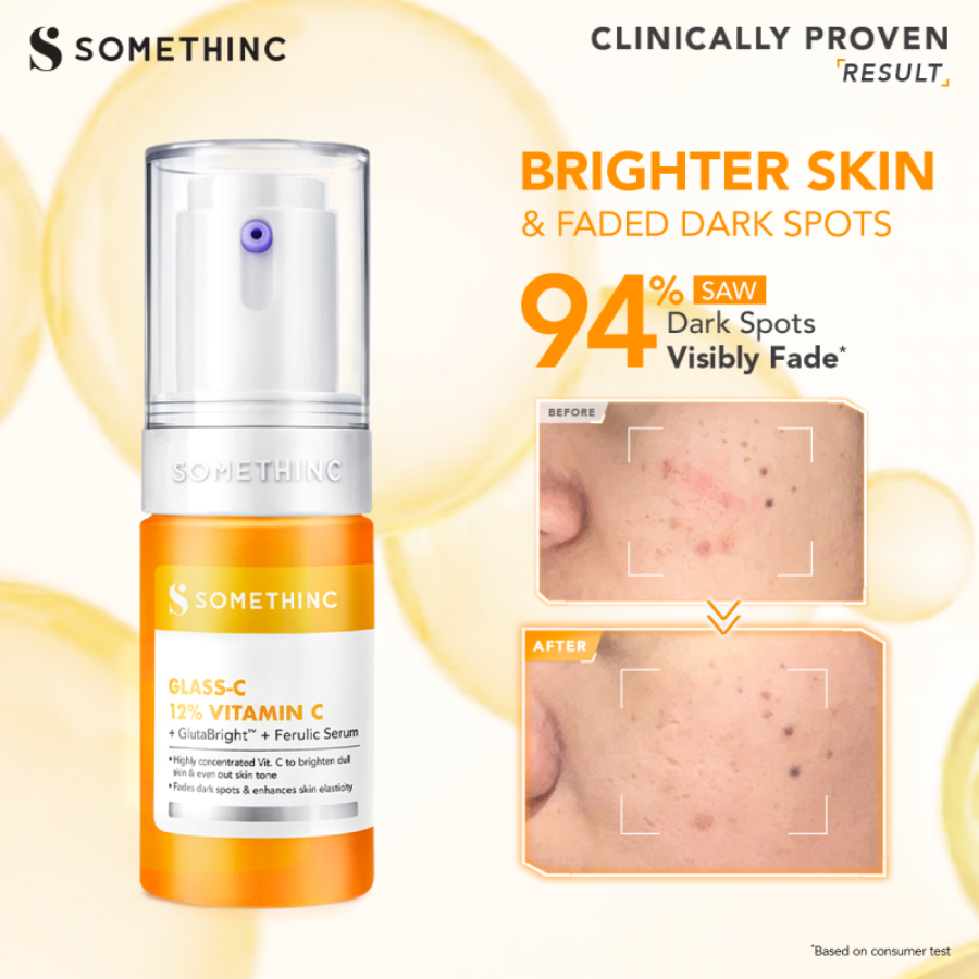 Somethinc Glass-C 12% Vitamin C Serum Wajah 20ml