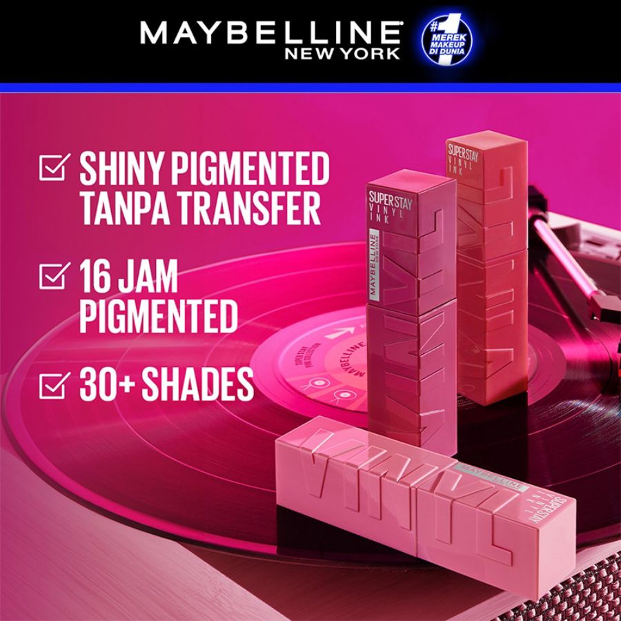 Maybelline Super Stay Vinyl Ink Saucy Lip Color Stick 4ml