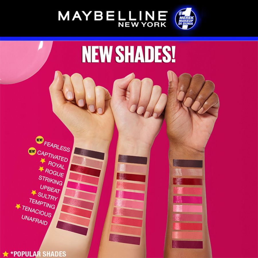 Maybelline Super Stay Vinyl Ink Saucy Lip Color Stick 4ml