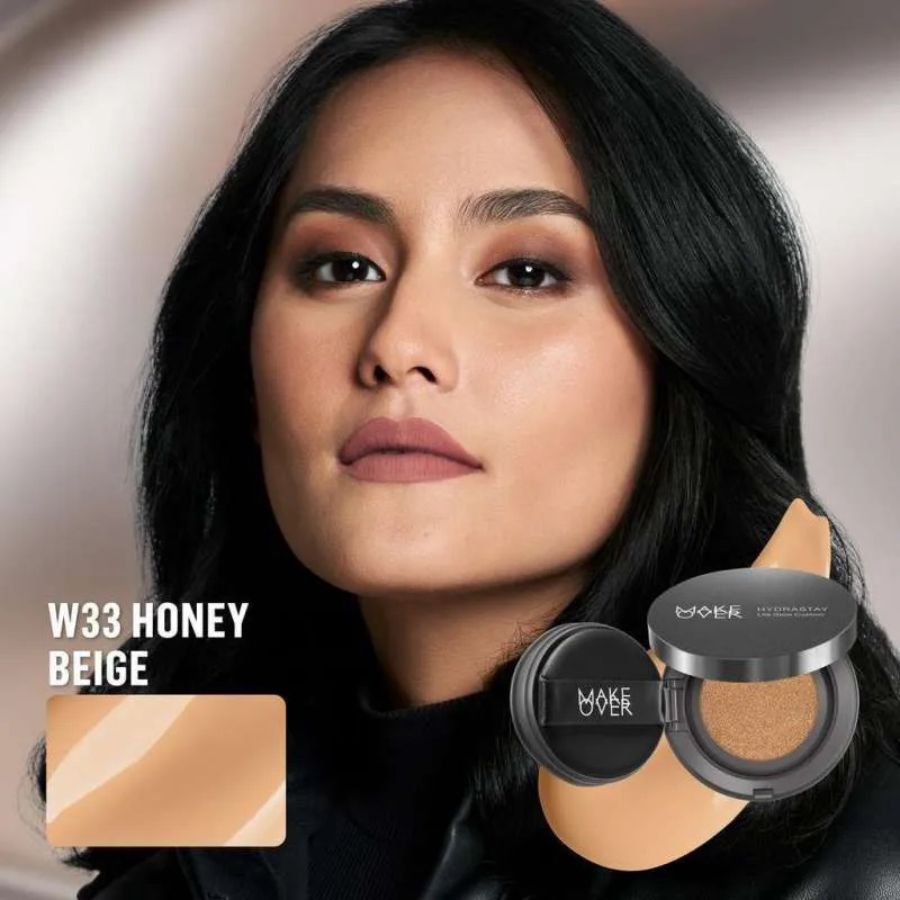MAKE OVER Hydrastay Lite Glow W33 Honey Beige Cushion 15gram