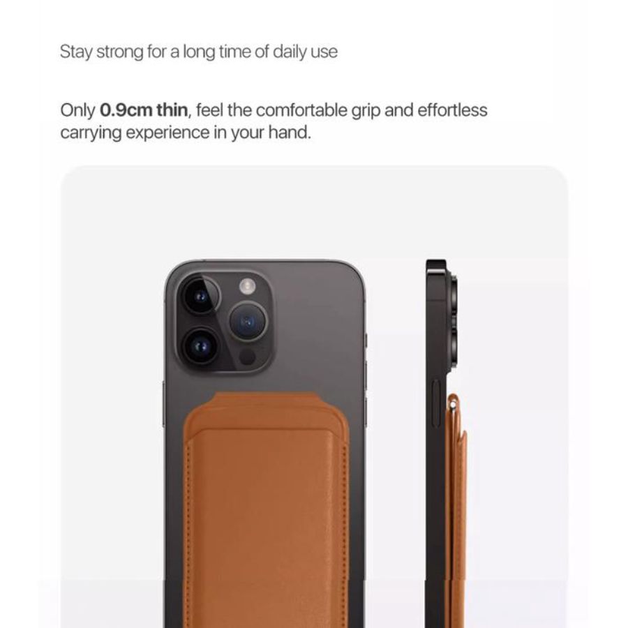 KiiP Wireless M2 Magnetic Phone Card Holder Magsafe Hitam 1pcs