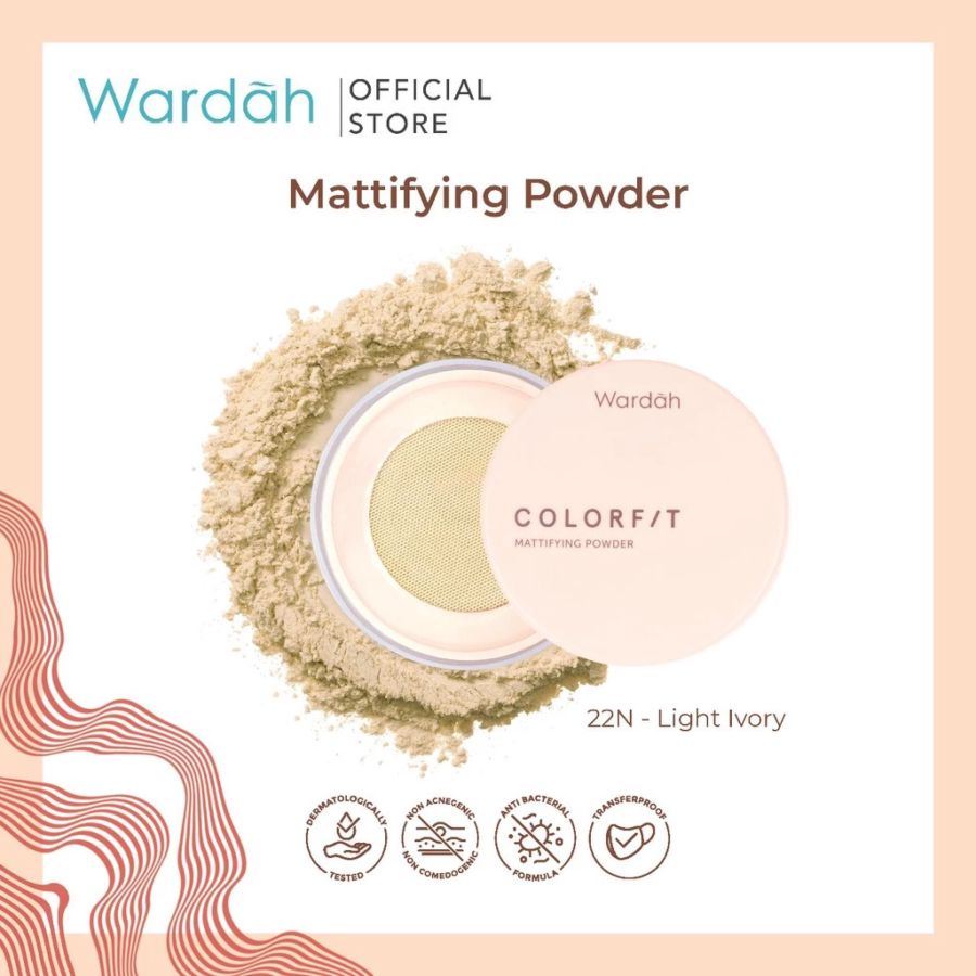 Wardah Colorfit HD Blurify 22N Light Ivory Loose Powder 15gram