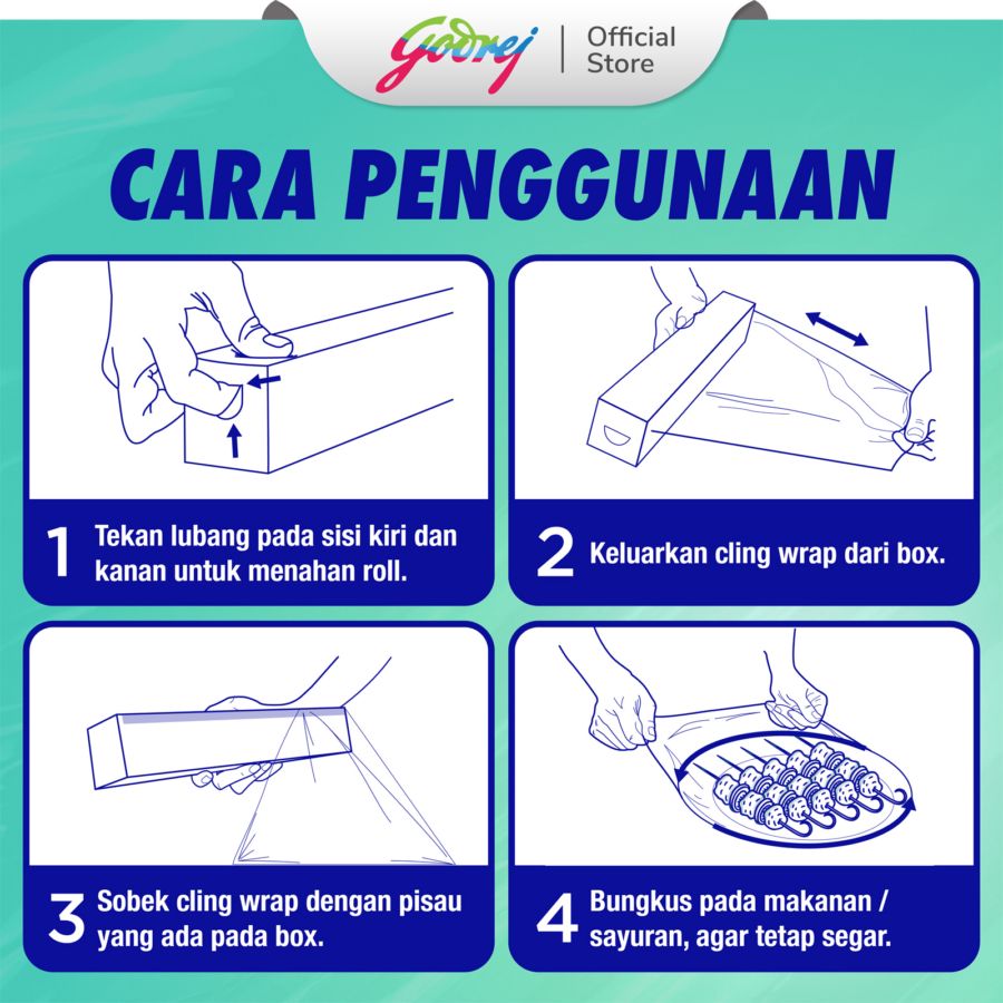 Klinpak Cling Wrap Refill 30cm x 30m + 6m/Perlengkapan Dapur 1pcs