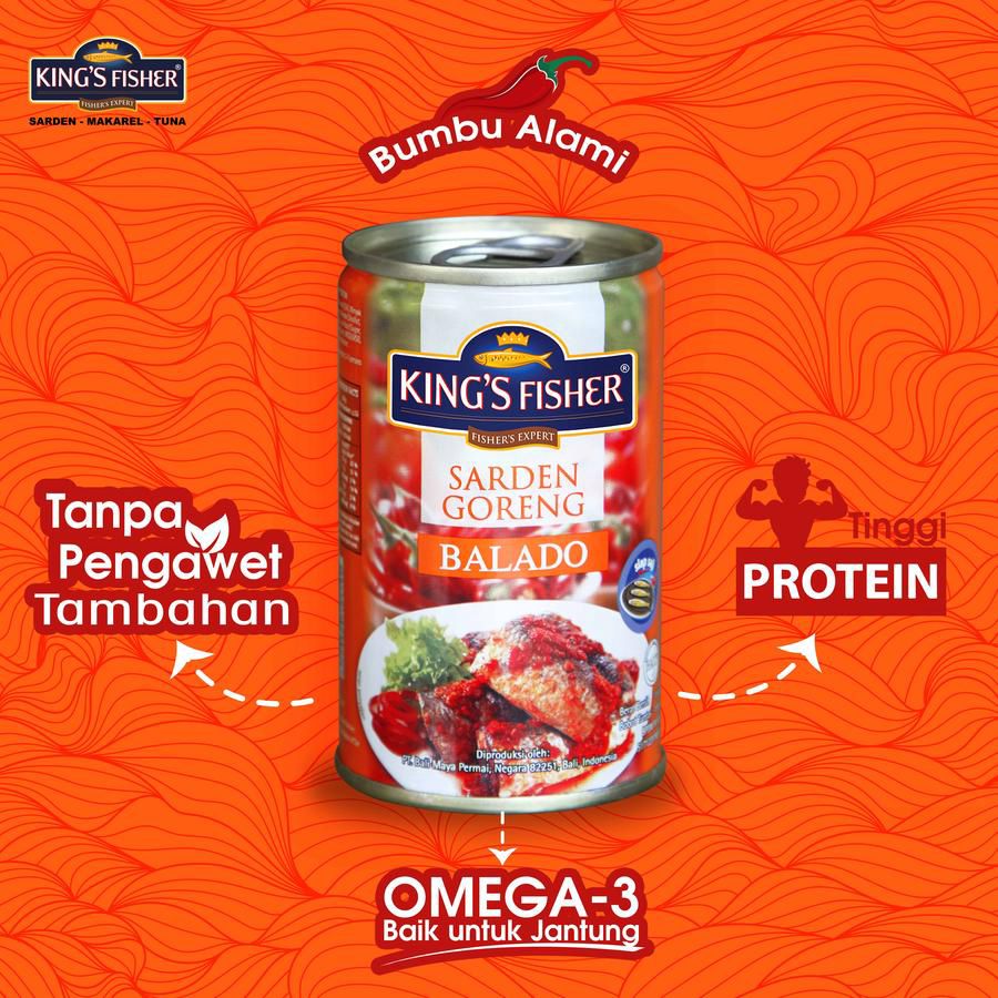 King's Fisher Sardines in Balado 425gram
