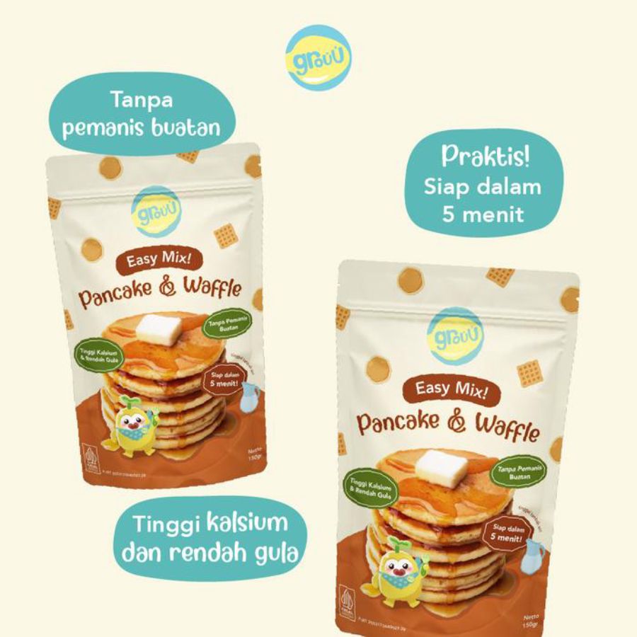 Grouu Easy Mix Pancake & Waffle 150gram