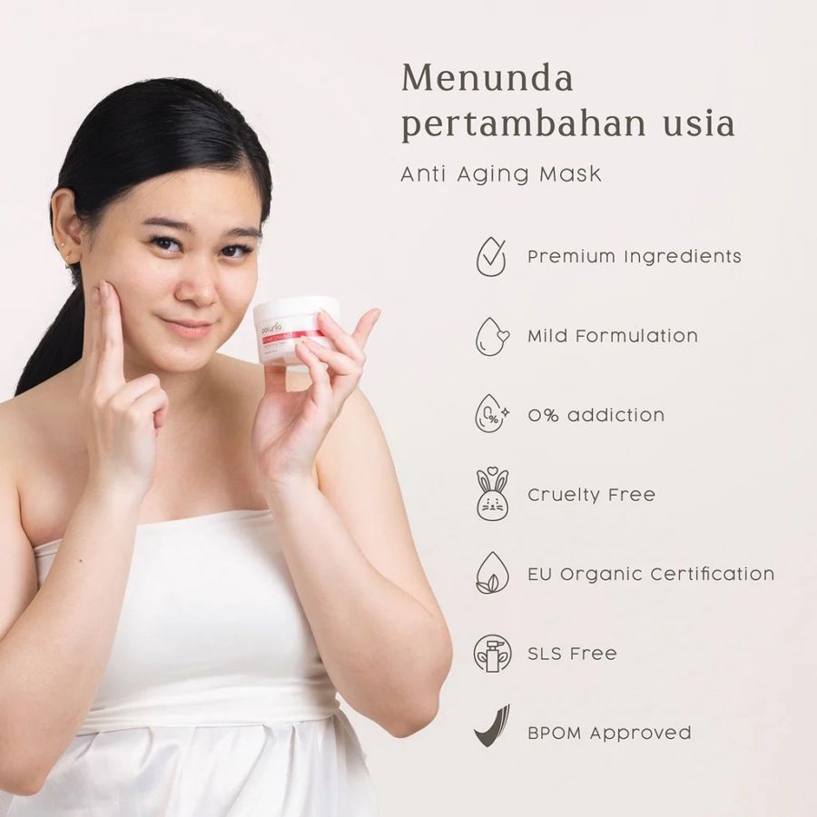 Polynia Pomegranate Revitalizing Masker Wajah 100ml