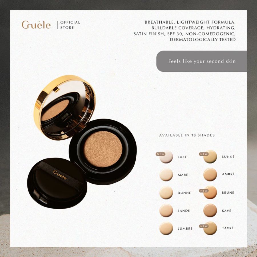 Guele BARE Sande Breathable Lightweight Cushion Wajah 200gram