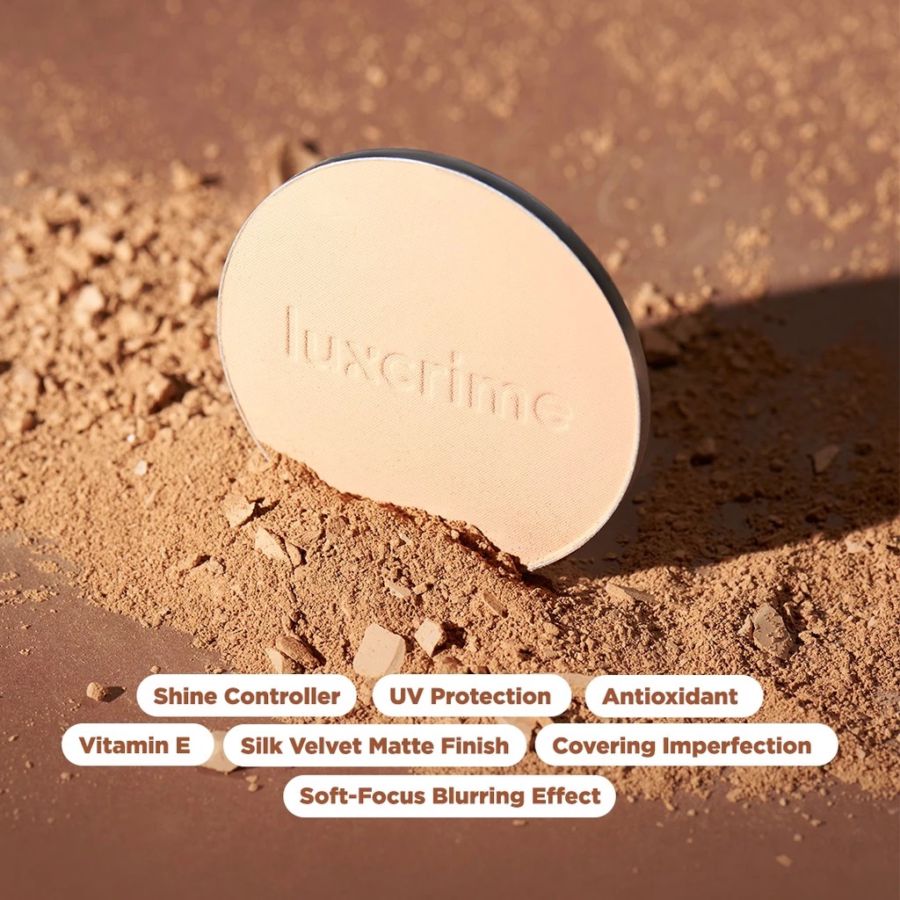 Luxcrime Blur & Cover Buttercream Oil Control Bedak Two Way Cake 8gram