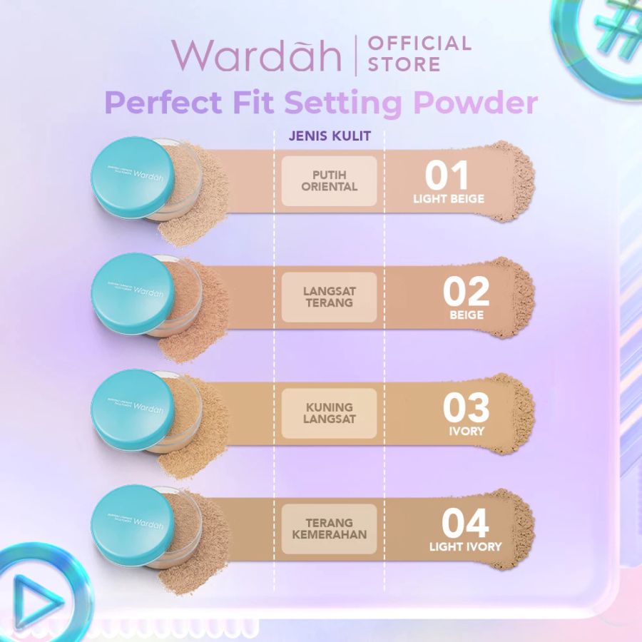 Wardah Everyday Luminous 01 Light Beige Loose Powder 30gram