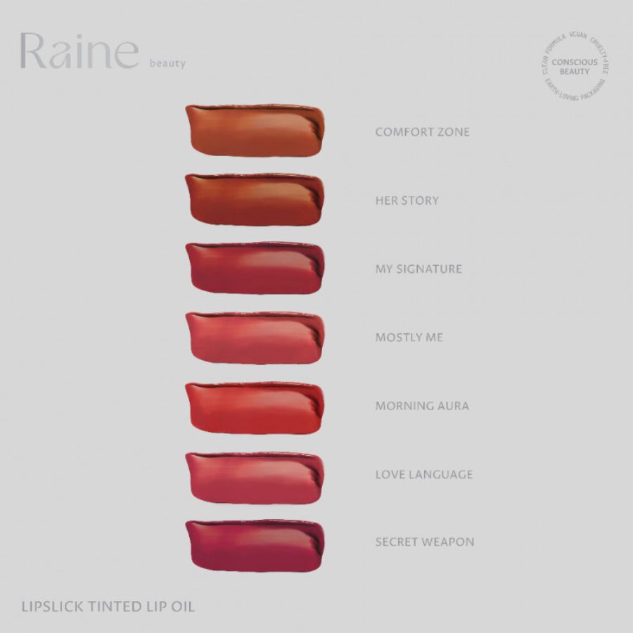 Raine Beauty Lipslick Tinted Oil Her Story Lip Oil 5ml