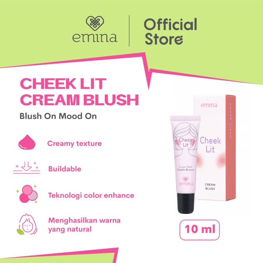 Emina Cheek Lit Peach Cream Blush 10ml