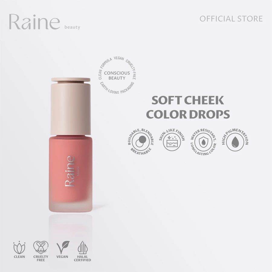 Raine Beauty Soft Cheek Color Drops I'm Fearless Liquid Blush 12gram