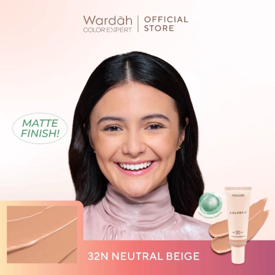 Wardah Colorfit 32N Neutral Beige Matte Foundation 25ml