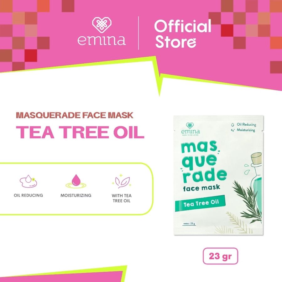 Emina Masquerade Tea Tree Oil Sheet Mask 23gram